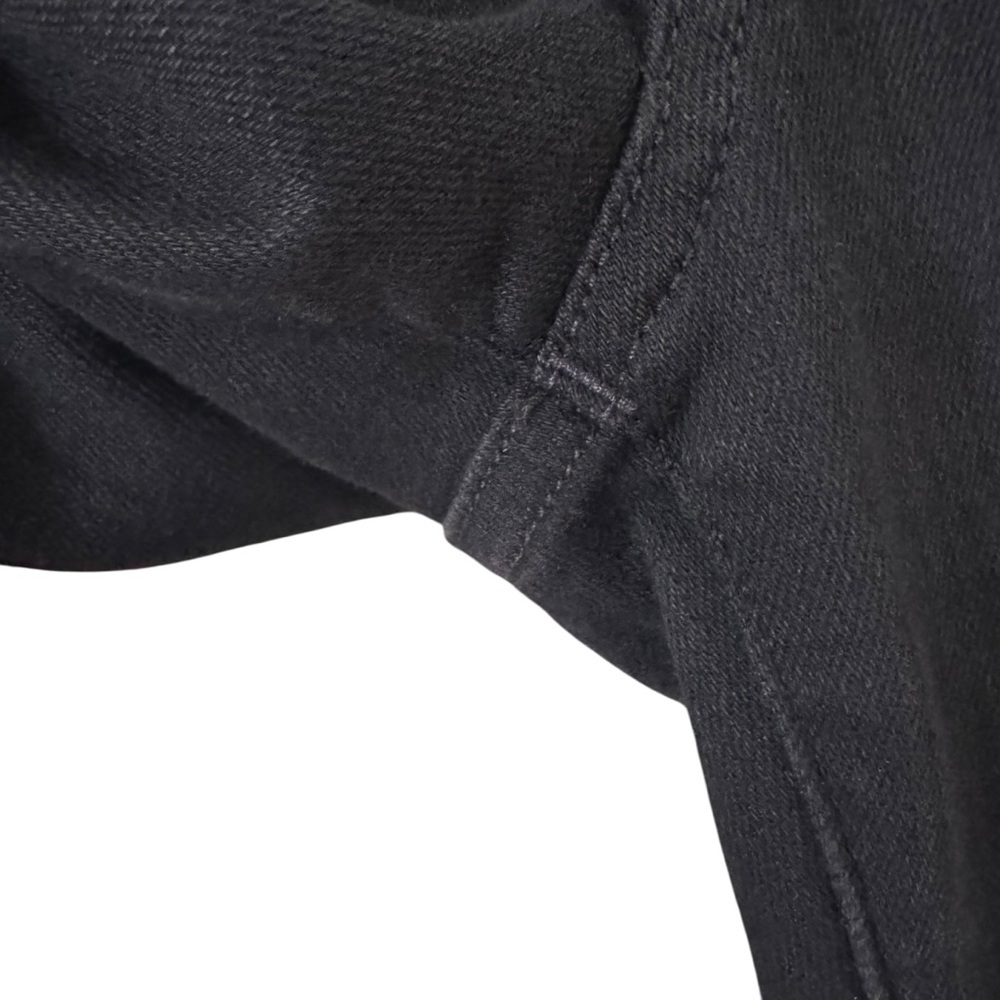 Madewell Mid-Rise Kick Out Crop Jeans in "Black Rinse Wash" Size 28 - Picture 8 of 16